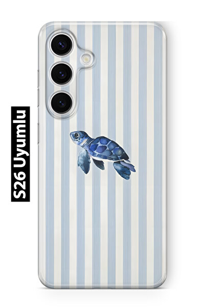 FLAMENKO حافظة هاتف شفافة متوافقة مع هاتف سامسونج جالاكسي S26 على شكل سلحفاة ...