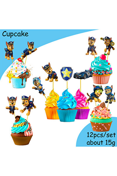 Choice9 PAW PATROL cupcake 12pcs Chase Paw Patrol Birthday Party Gift Girl Pa...