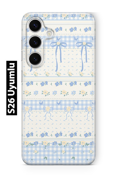 FLAMENKO حافظة هاتف شفافة متوافقة مع هاتف سامسونج جالاكسي S26 باللون الأزرق و...