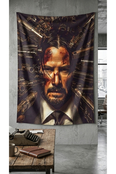Vagonik John Wick Wall Covering Rug Si Quality Fabric