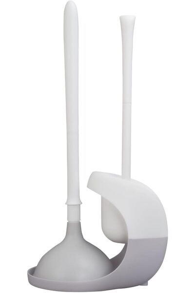 Arabest Toilet Brush and Plunger Set,Plunger and Brush Set for Bathroom Clean...