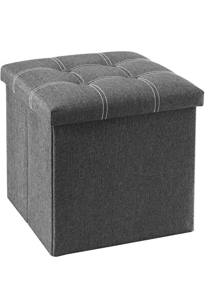 Arabest 15 inches Storage Ottoman Cube,Foldable Storage Boxes Footrest Step S...