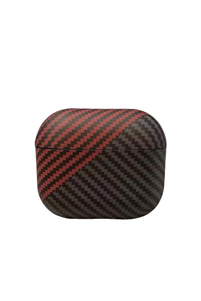 Zebana Zb-Ap8 AirPods Pro 2 Carbon Fiber Patterned Protection Case Black - Red