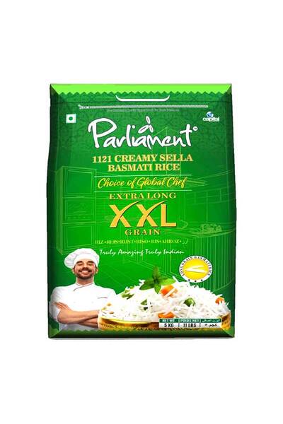 Parliament CREAMY SELLA BASMATI RICE 5KG/11LBS