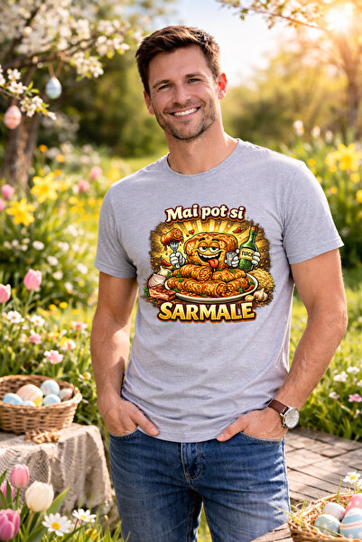 MVRDAR Tricou Paste Fericit Unisex 100% Bumbac - Tricou Easter cu Iepuras Bun...