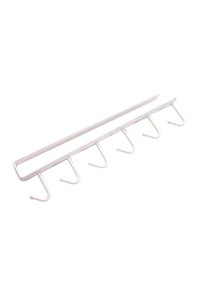 CYTHERIA Cupboard Hanging Hook Rack Holder White