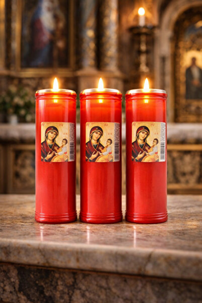 GIA'S WORLD 3-piece easter candle set - return, large 70-hour burn time