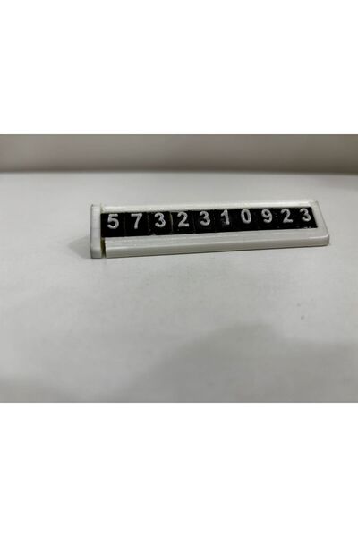 Alparslan 3D 3D Baskı Araç İçi Telefon Numaratörü | Park Kartı | Gizlenebilir...