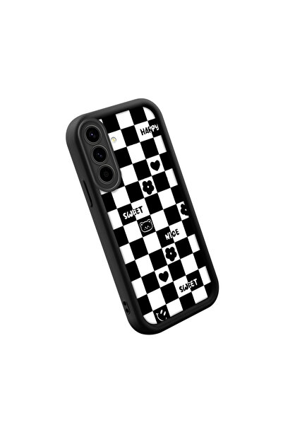 SLIMFELT حافظة سامسونج جالاكسي A36 متوافقة مع جودة عالية بنقش مربعات درجة مع ...