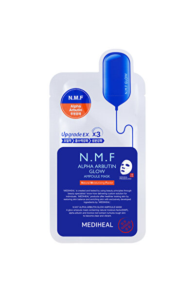 Mediheal N.M.F Alpha Arbutin Glow Ampoule Sheet Mask Masca de fata 27 ml