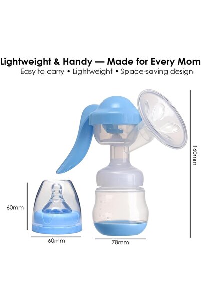 Cute n Cuddle Manual Breast Pump Silicone Breastfeeding Milk Pump, Feeding Bottle & Nipple Cover,Breastfeeding mom