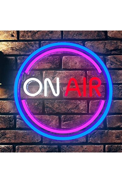 Slasa Live Streaming Neon Sign LED Light with 6mm Acrylic Base, 34x34cm Room ...