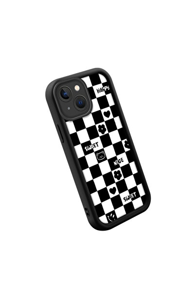 SLIMFELT حافظة آيفون 14 عالية الجودة بنقش مربعات درجة مقاومة للصدمات مع حماية...