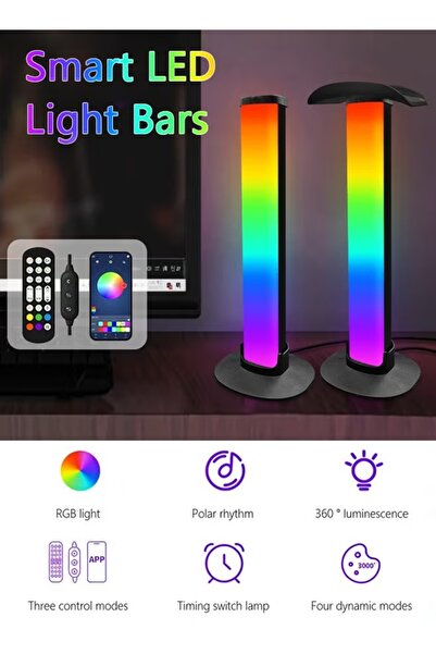 Generic LED Light Bars with Music Sync & App Control USB RGB Gaming Light for...