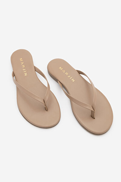 Marjin Papuci de damă cu bandă subțire, cu vârf rotund, casual, Navisa Vizon