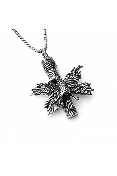 EFAYN.RO Lant unisex, pandantiv pasare phoenix, rebirth of the mythological b...