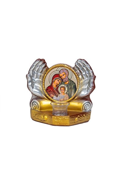 FOXMAG24 Two-handled plaster candle 22x10x19 cm