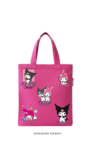 Girlboss Kawaii حقيبة كورومي آند ماي ميلودي الصغيرة/التابلت/الكتاب/حقيبة تسوق...