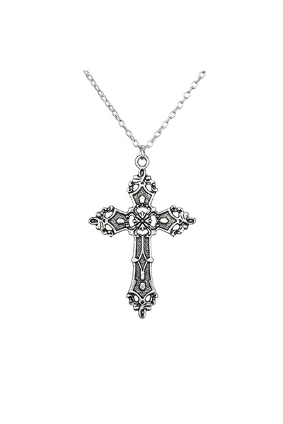 EFAYN.RO Lant cu pandantiv cruce, model holy land, tematica religioasa, unise...