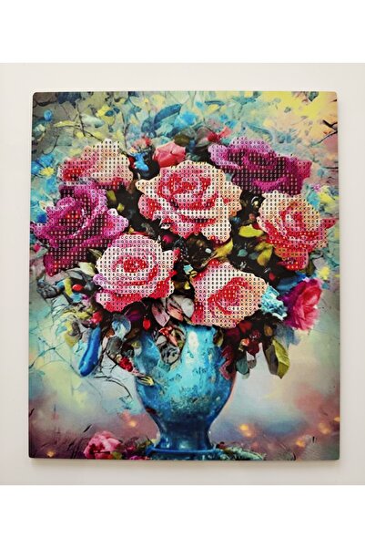 mentaş grup Boncuklu Goblen Taşlı Pano Elmas Boyama Mozaik Resim Set Ebatları...