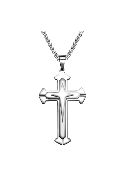 EFAYN.RO Lant minimalist, cu pandantiv cruce stil modenrnist, model new age, ...