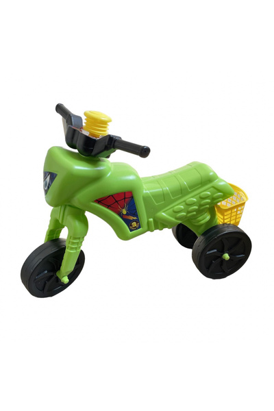 burak toys Spider Green pedalless children's tricycle, foot-operated, from 2 ...