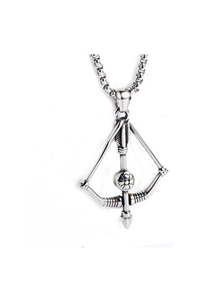 EFAYN.RO Lant unisex, pandantiv arc cu sageata, model deosebit, cupid’s love ...