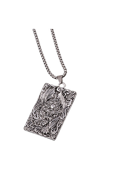 EFAYN.RO Lant cu pandantiv Pixiu, creatura mitica model, bogatie si noroc, un...