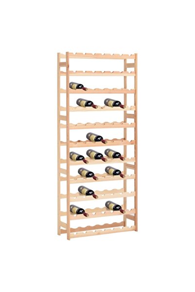 Concept Suport pentru sticle de vin, 77 sticle, lemn de pin