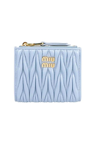 Miu Miu Small wallet in matelassé nappa leather
