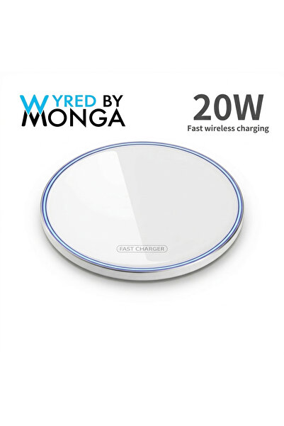 Wyred by Monga Wireless Charger Rapid Air A1, 20W, QI, Ultra-Slim Design 6.5m...