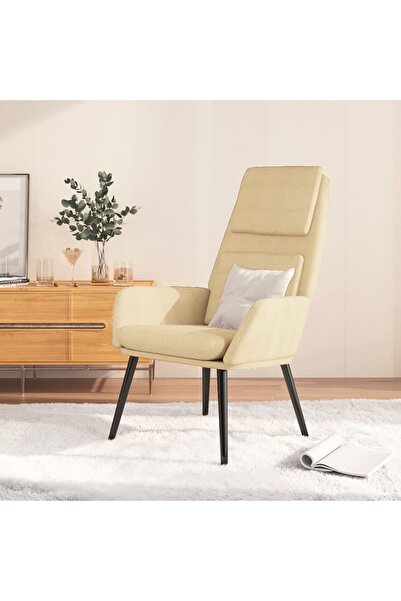 Concept Πολυθρόνα χαλάρωσης, κρεμ, υφασμάτινο υλικό