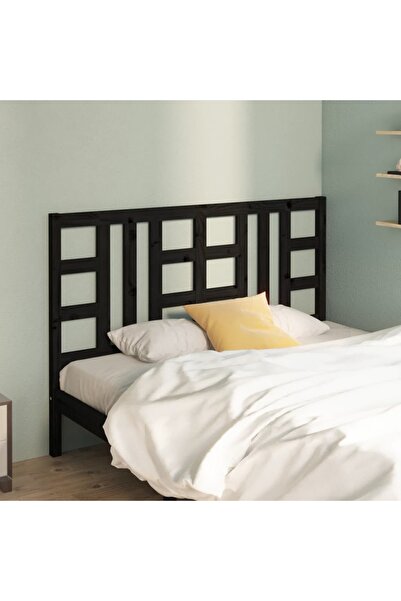 Concept Κομοδίνο, μαύρο, 126x4x100 cm, μασίφ ξύλο πεύκου