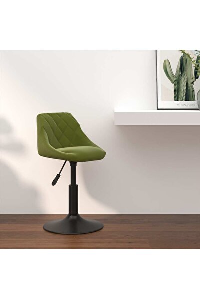 Concept Scaun de bar, verde deschis, catifea