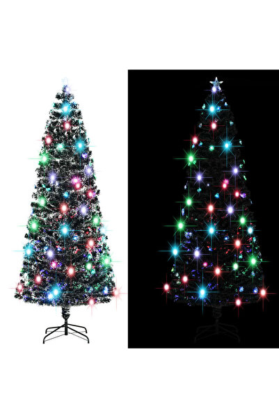 Concept Brad de Crăciun artificial cu suport/LED 240 cm fibră optică