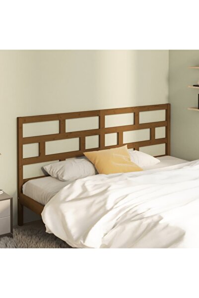 Concept Κομοδίνο, μελί καφέ, 206x4x100 εκ., μασίφ ξύλο πεύκου