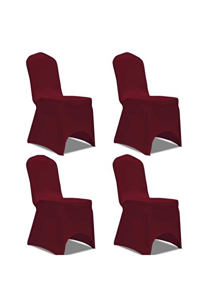 Concept Husă de scaun elastică, 4 buc., roșu bordo