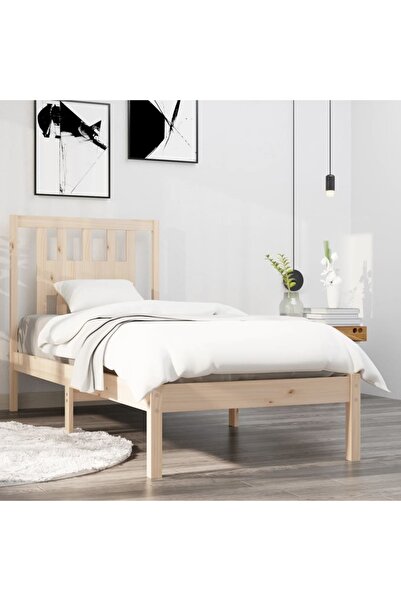 Concept Σκελετός Μονό κρεβατιού 3FT, 90x190 cm, μασίφ ξύλο