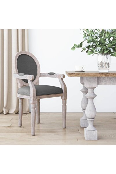 Concept Scaun de bucătărie, gri închis, 54x56x96,5 cm, material textil