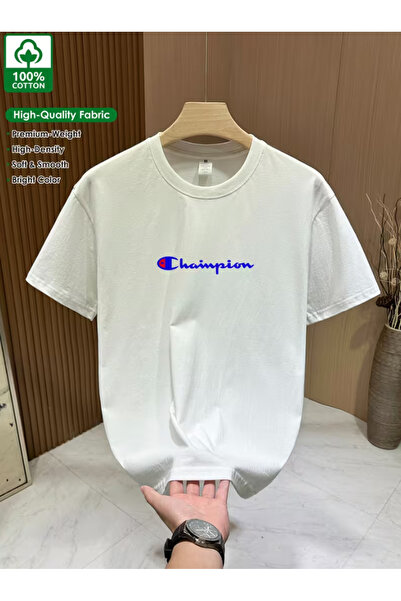 LİNA06 100% Print Men'S Pure Retro T-Shirt Easy Fashion Comfortable Print Cas...