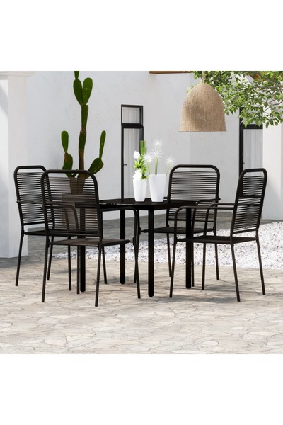 Concept Σετ επίπλων κήπου, 5 τεμάχια, μαύρο