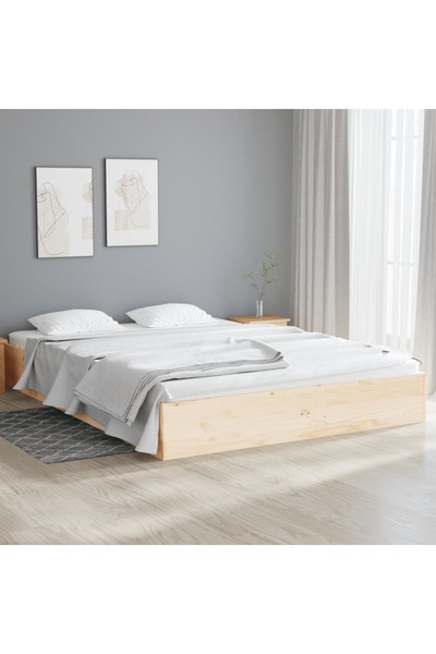 Concept Σκελετός κρεβατιού, 140x190 εκ., μασίφ ξύλο πεύκου