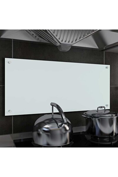 Concept Πάνελ πλάτης κουζίνας, λευκό, 90x40 εκ., σκληρυμένο γυαλί