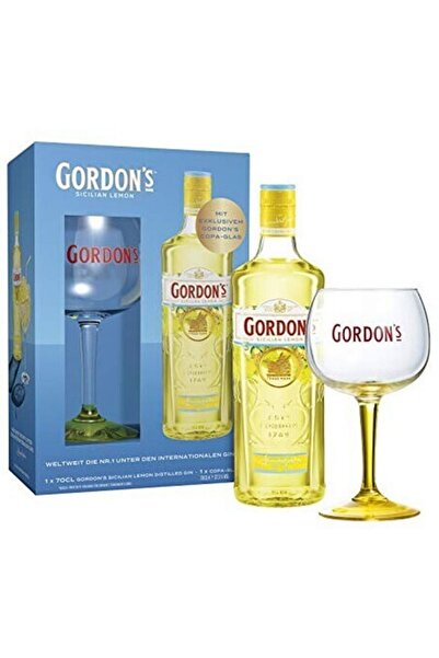 Gordons Gordon's Sicilian Lemon Gin, pachet cadou, 37,5%, 0,7 l