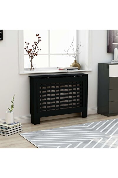 Concept Mască de calorifer, negru, 112 x 19 x 81 cm, MDF