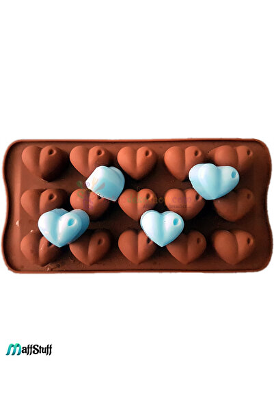 MaffStuff Formă Silicon Bomboane și Gheață Inimioare 21x10 cm