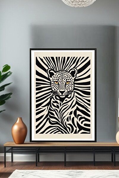 Sekiz8 Minimalist Siyah Çerçeveli Poster Tablo - 30x40 Dijital Baskı CER13