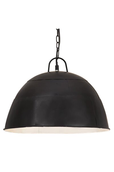 Concept Lustră industrială vintage, negru, 41cm, rotund, 25W, E27