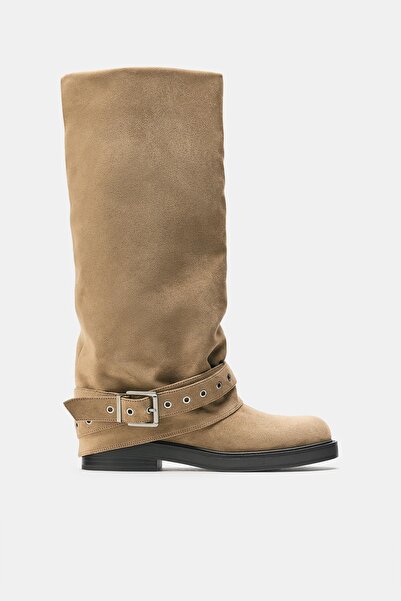 Pull & Bear Tokalı çoraplı tayt bot