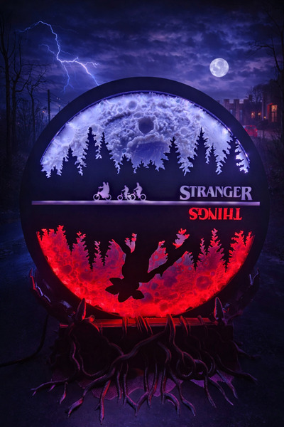 Otscraft Studio Stranger Things Temalı LED Gece Lambası Dekoratif Masa Lambası